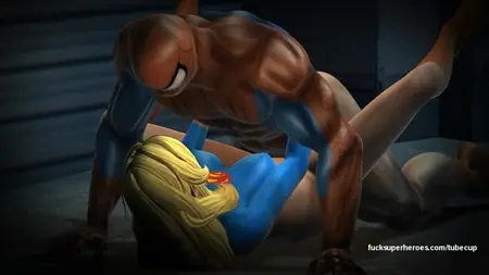 Spider Man zerżnął blondynkę na ulicy, którą uratował